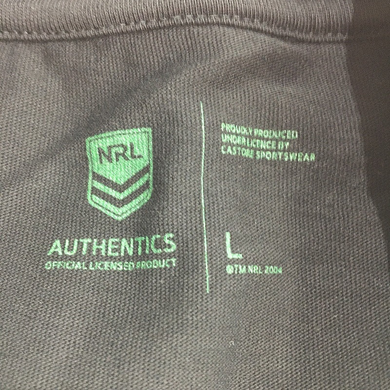 NRL Authentics 2021 Melbourne Storm Purple Reign Black T-Shirt Unisex Size Large