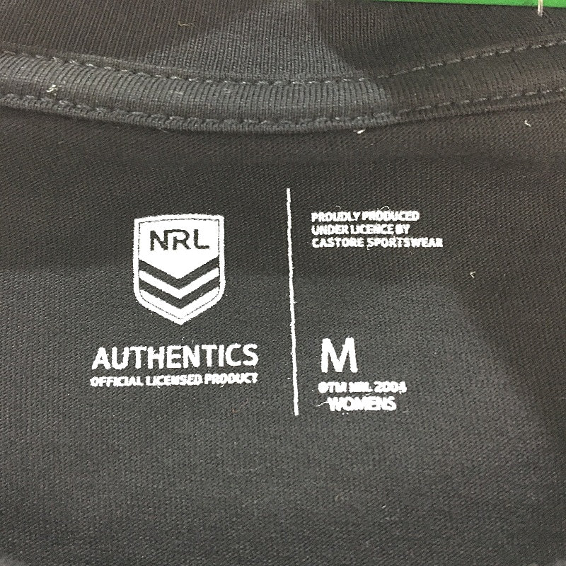NRL Authentics 2022 Melbourne Storm 'Earned Not Given' T-Shirt Ladies Sz Medium