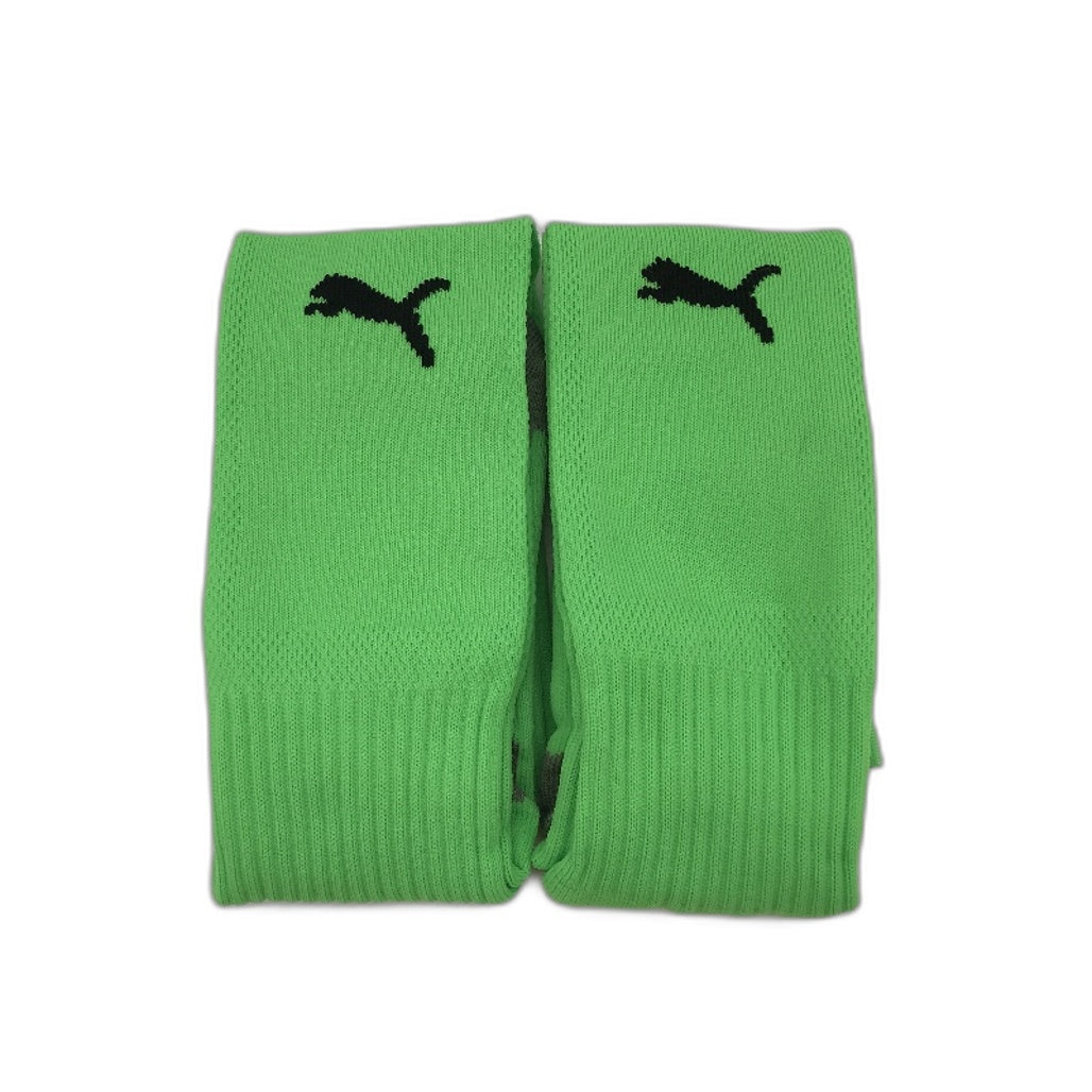 PUMA  2 Pack Fluro Green & Grey Striker Football High Sock Youth Sz US 3.5-6 NEW