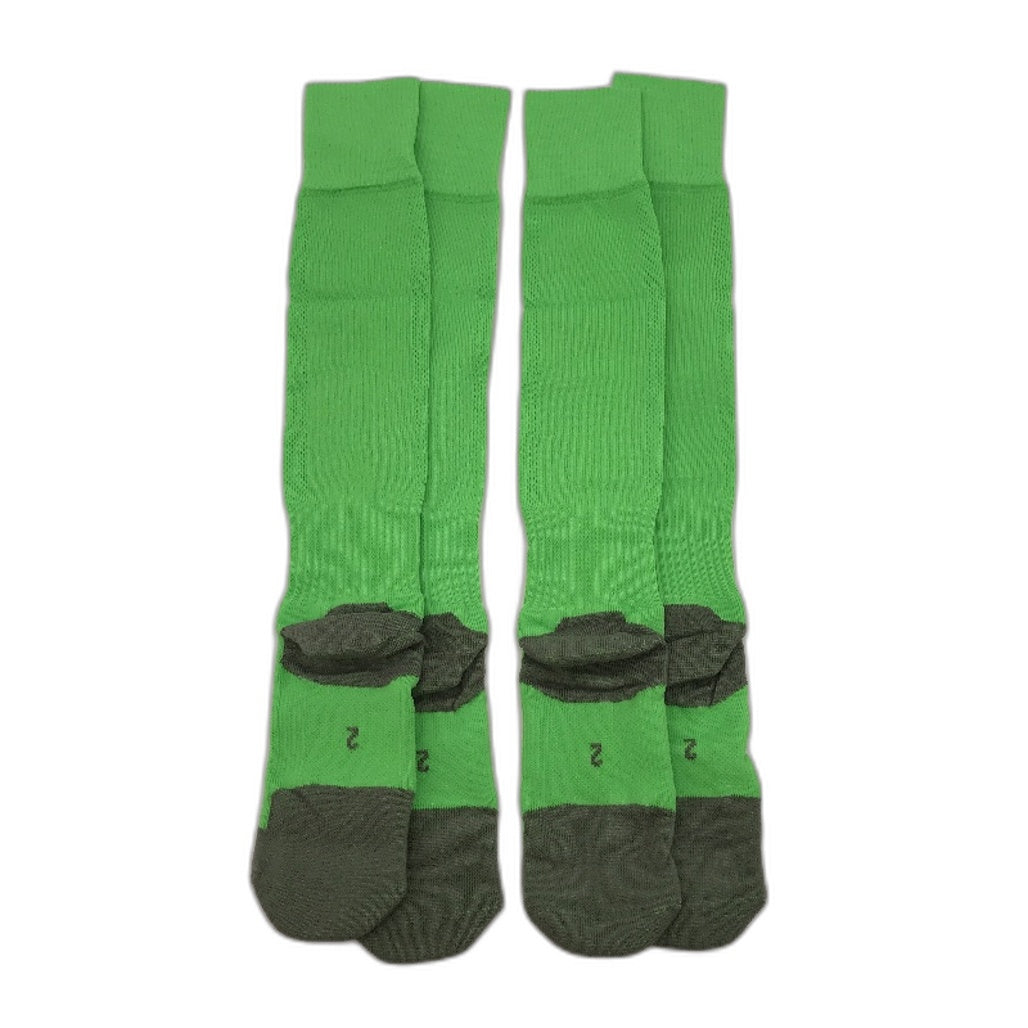 PUMA  2 Pack Fluro Green & Grey Striker Football High Sock Youth Sz US 3.5-6 NEW