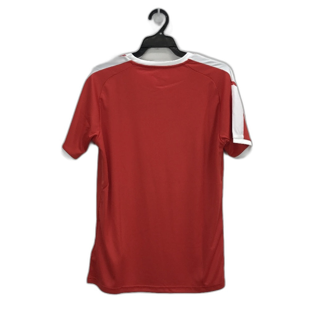 PUMA  LIGA  Jersey Red & White Short Sleeve Tshirt Training Top Mens Sz XS