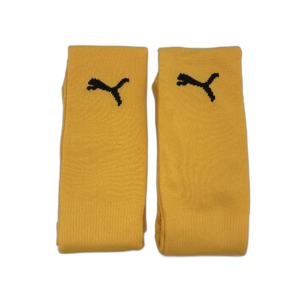 PUMA 2 Pack Yellow & Black Team II Football High Socks Mens Size 4/ US 10-12 NEW