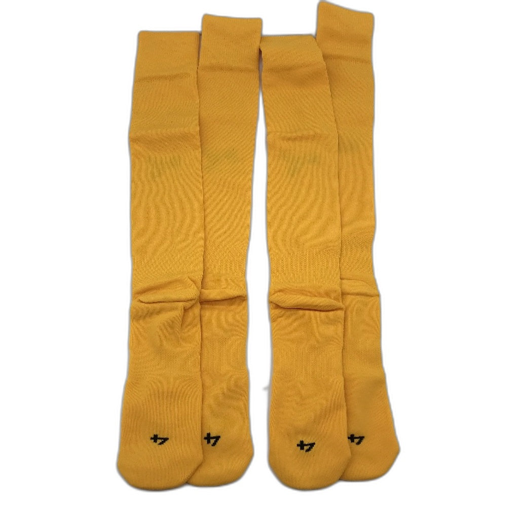 PUMA 2 Pack Yellow & Black Team II Football High Socks Mens Size 4/ US 10-12 NEW