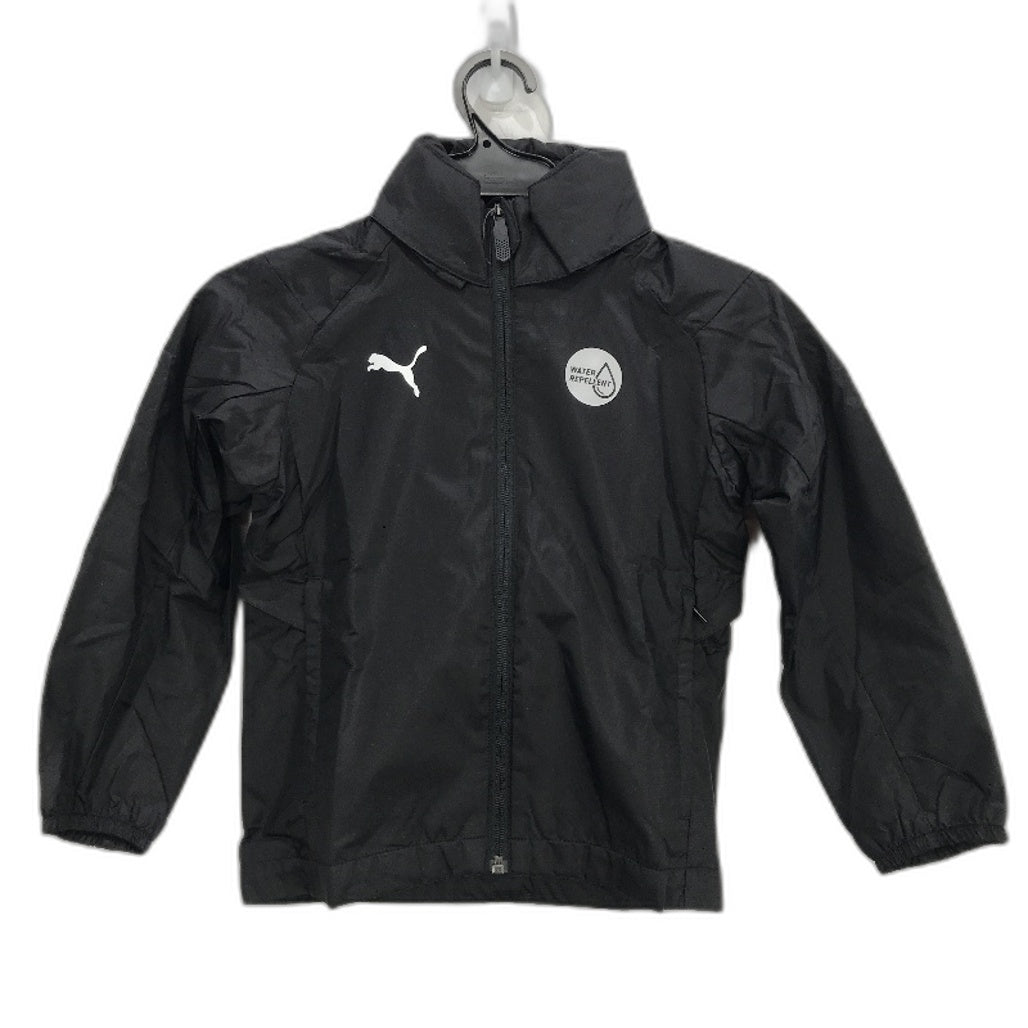 PUMA Core Junior LIGA Water Repellent hooded Rain Jacket Kids Sz XS Age 5-6Y NEW