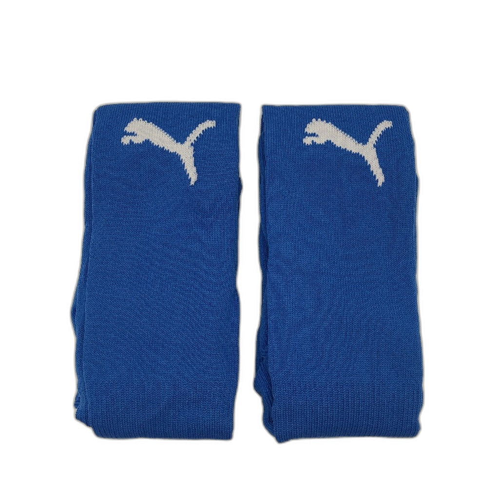 PUMA 2 Pack Royal Blue Team II Football High Socks Youth Size 2 US 3.5-6 NEW