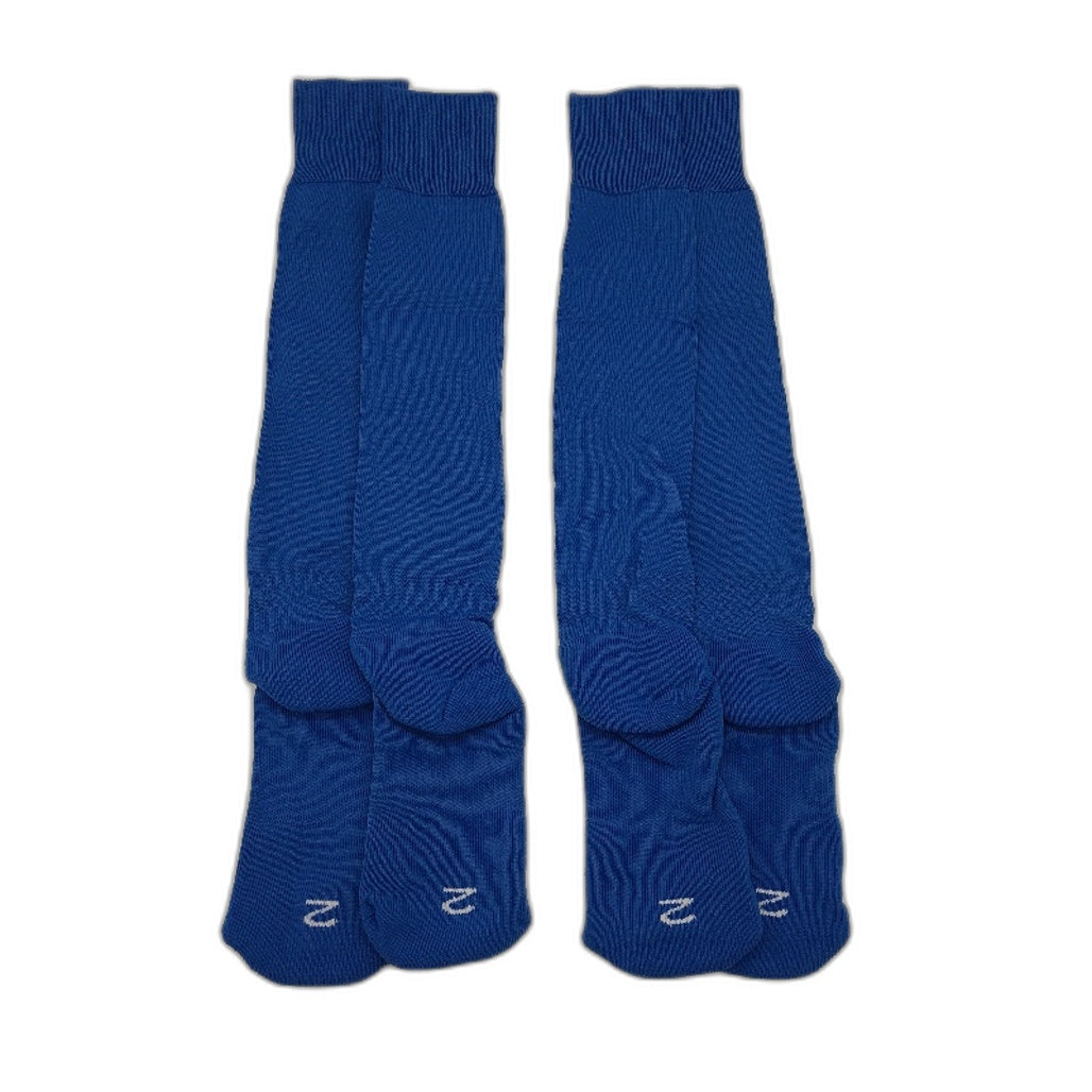 PUMA 2 Pack Royal Blue Team II Football High Socks Youth Size 2 US 3.5-6 NEW