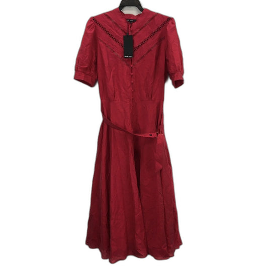 Portmans Wildberry Short Sleeve Talia Trim Insert Midi Dress Ladies Size 12 NEW