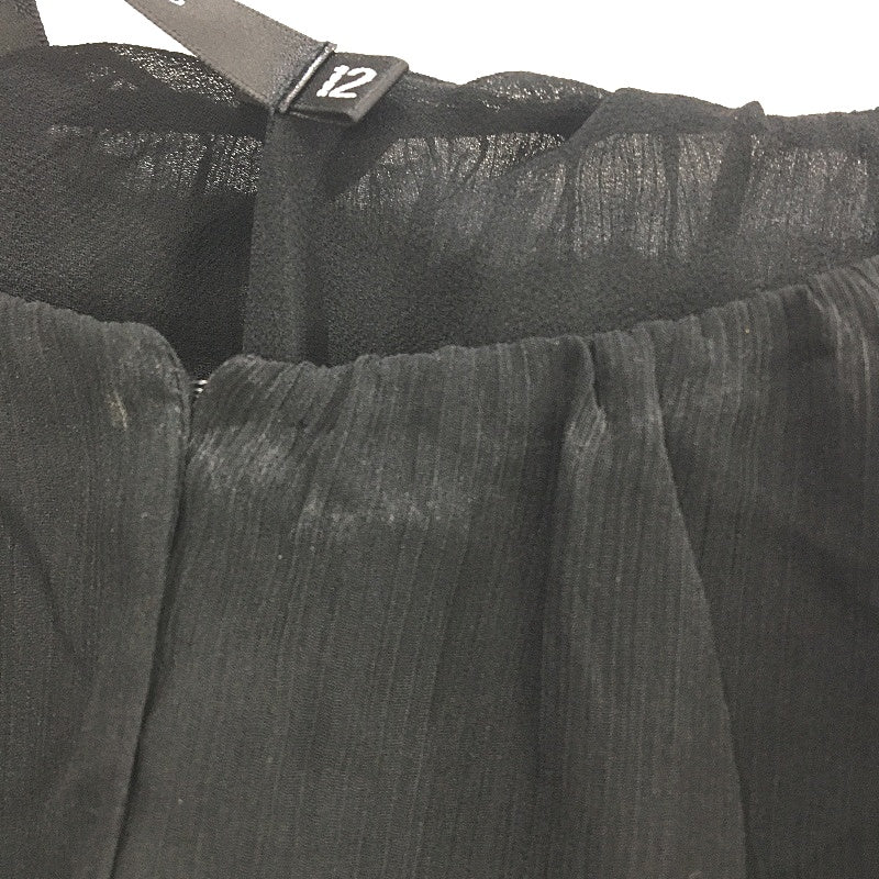 Portmans Black Flowy Shell Sleeve Lined Sheer Top Ladies Size 12 NEW