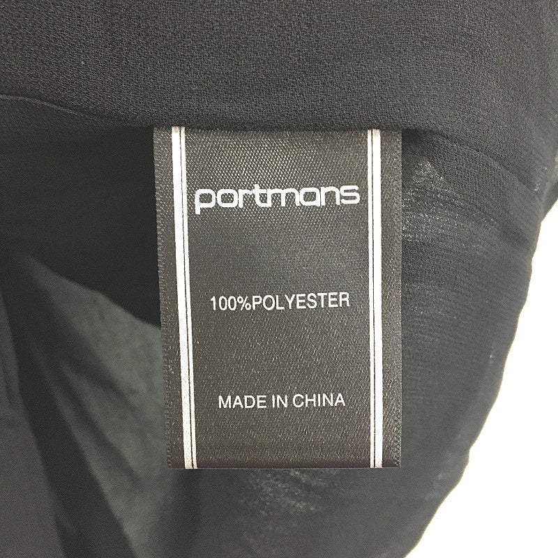 Portmans Black Flowy Shell Sleeve Lined Sheer Top Ladies Size 12 NEW