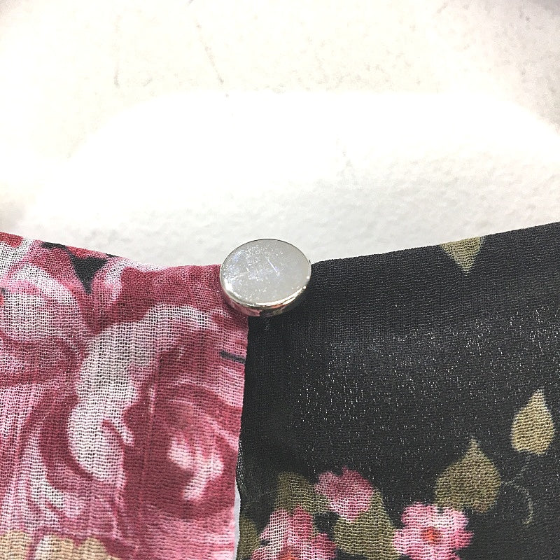 Portmans  St Valentine Black Floral Sheer Sleeve Top Ladies Size 12 NEW