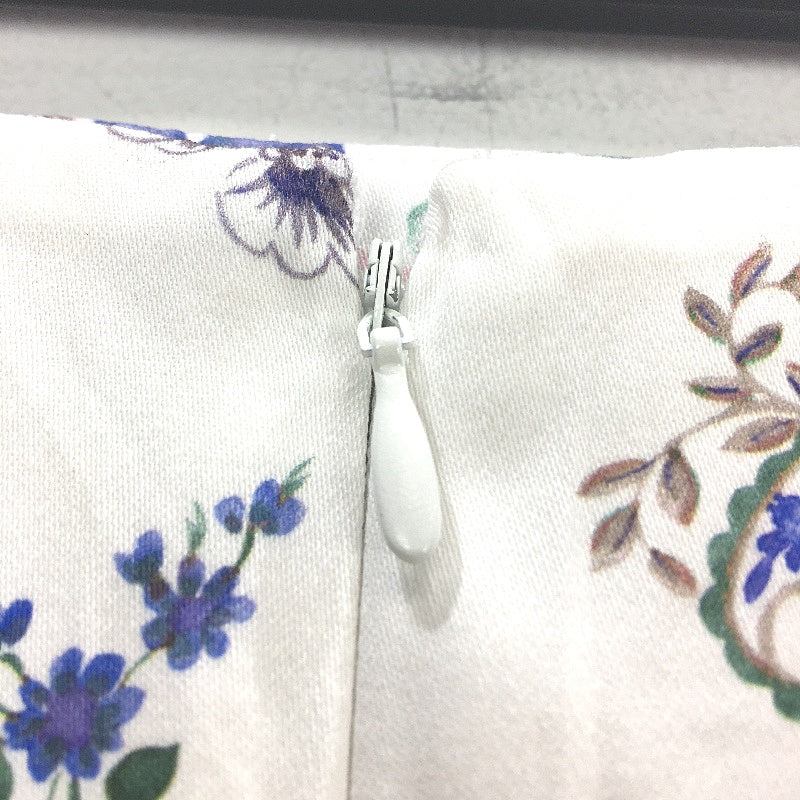 Portmans White & Floral Coral Sea Sateen Skirt Ladies Size 8 NEW