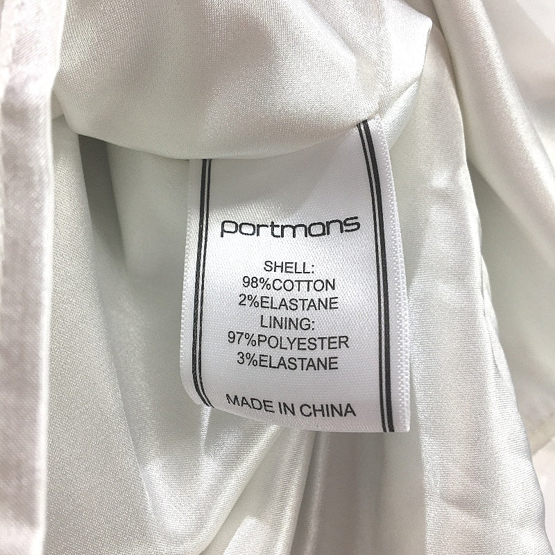 Portmans White & Floral Coral Sea Sateen Skirt Ladies Size 8 NEW