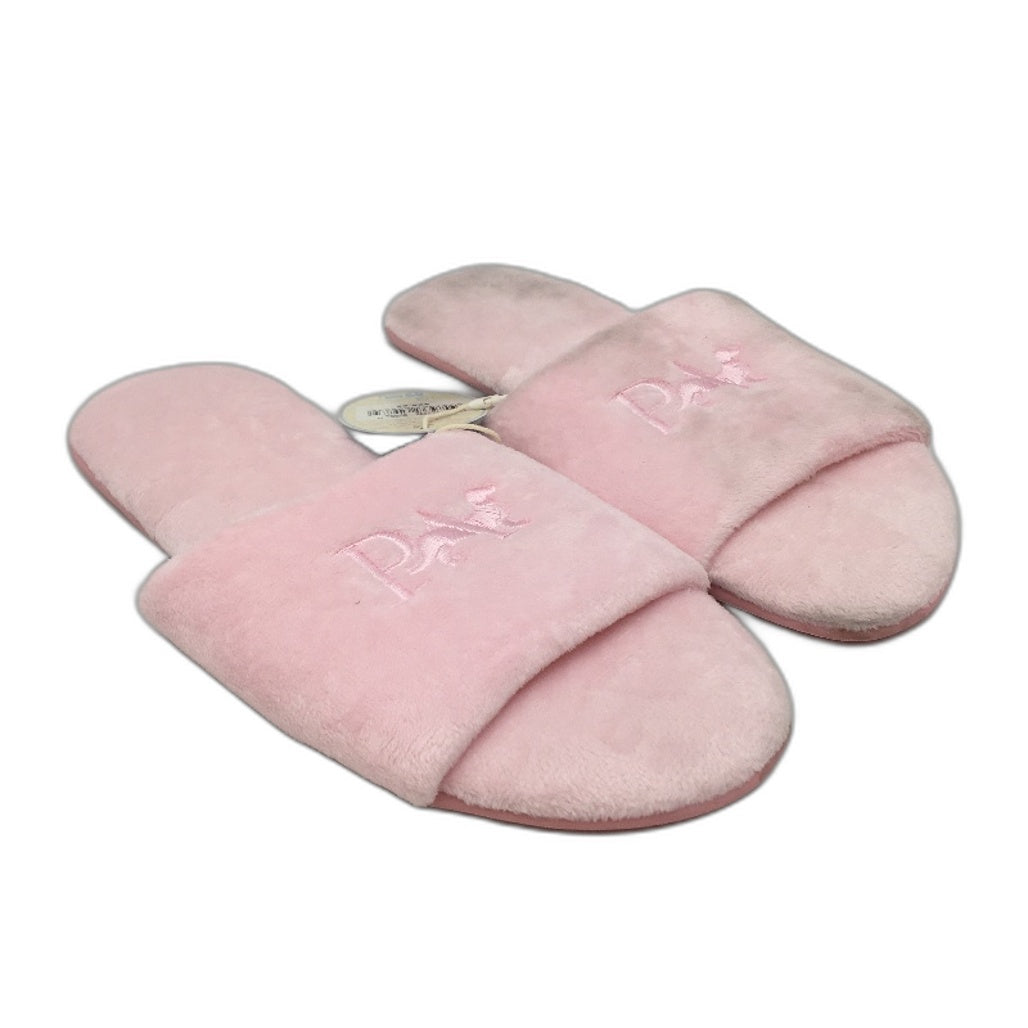 Peter Alexander Pink Soft Penny Logo Slide Slippers Ladies Sz Medium AU 7-8 NEW