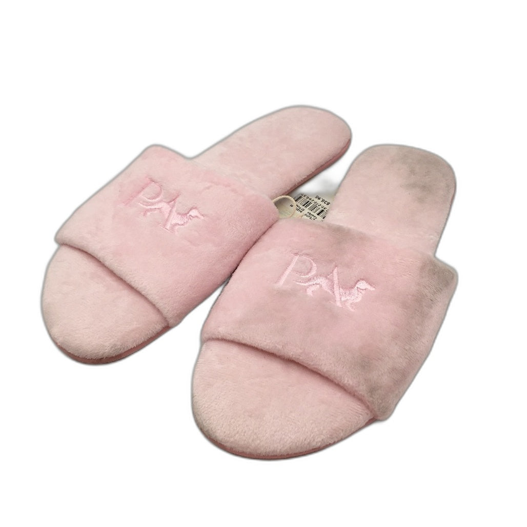 Peter Alexander Pink Soft Penny Logo Slide Slippers Ladies Sz Medium AU 7-8 NEW