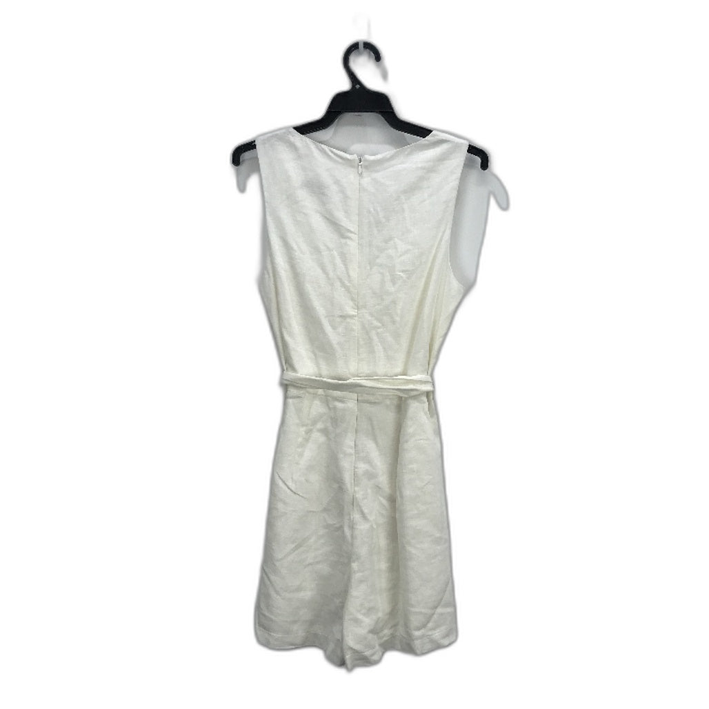 Forever New Cream Lightweight Linen-Like Cut Out Jumpsuit Ladies Size AU 6