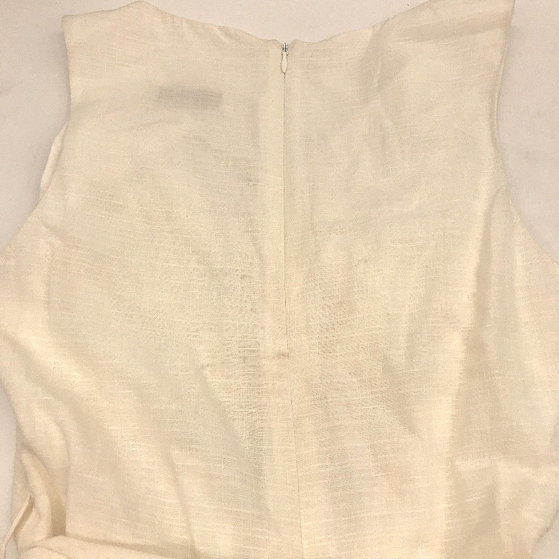 Forever New Cream Lightweight Linen-Like Cut Out Jumpsuit Ladies Size AU 6