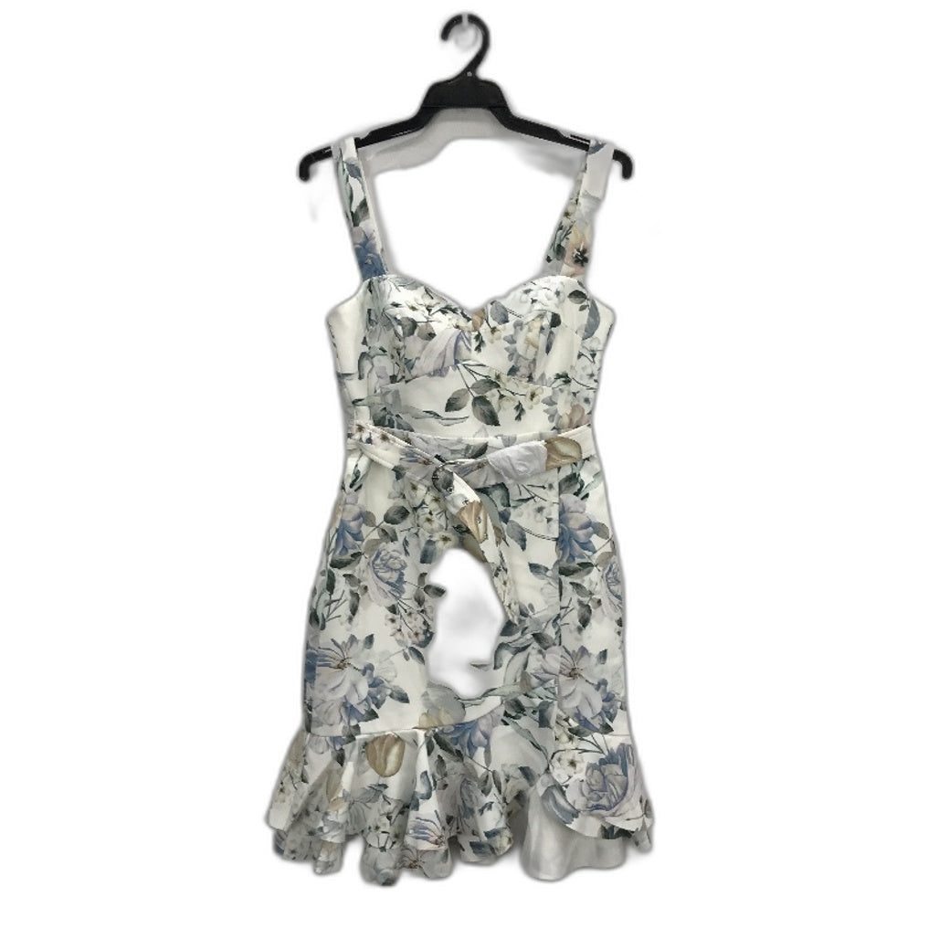 Forever New Floral Patterned Belted Bodycon Mini Dress Ladies Size AU 6 NEW