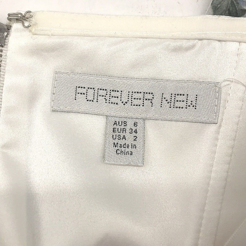 Forever New Floral Patterned Belted Bodycon Mini Dress Ladies Size AU 6 NEW