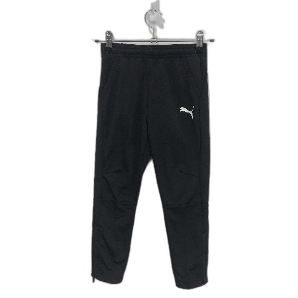 PUMA Black Junior LIGA Sports Training Full Length Pants Kids Size XS Age 5-6Y