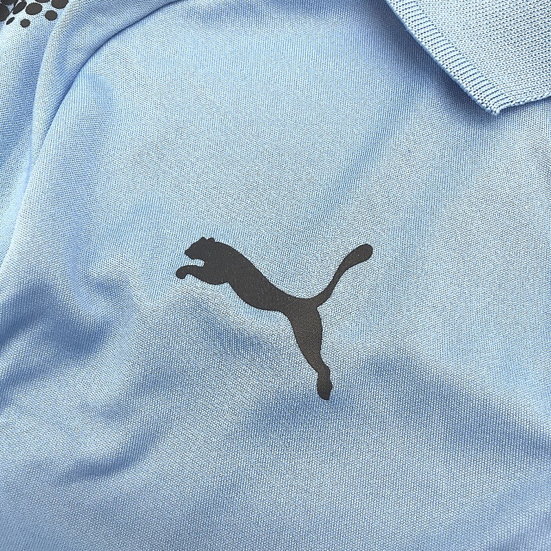 PUMA Junior Blue Ascension Training Short Sleeve Polo Shirt Youth Size M 9-10Y