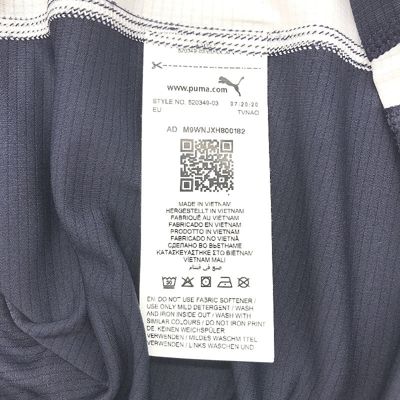 PUMA Navy & White Cross The Line Tee 2.0 Lightweight Training T shirt Mens Sz XL