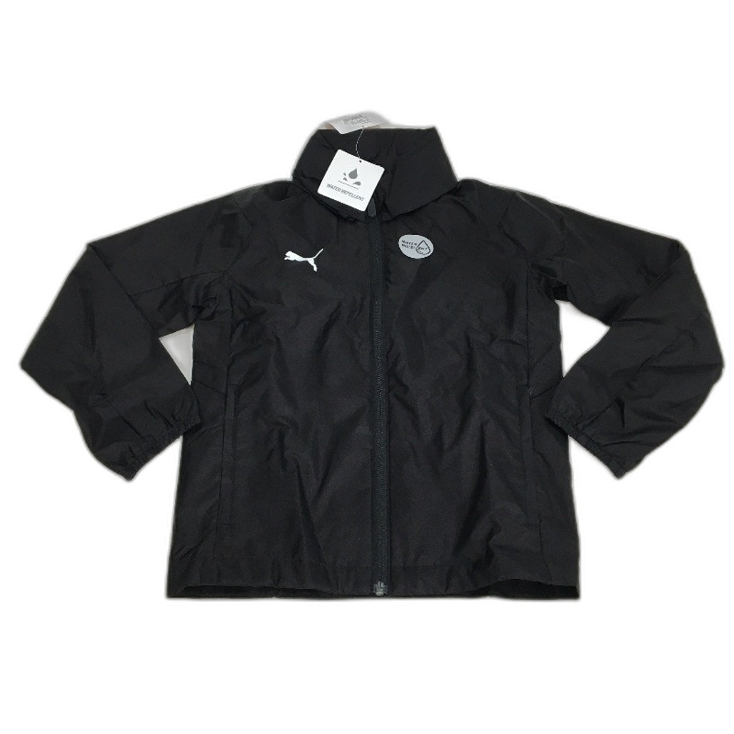 PUMA Core Junior LIGA Water Repellent hooded Rain Jacket Kids Sz S Age 7-8Y NEW