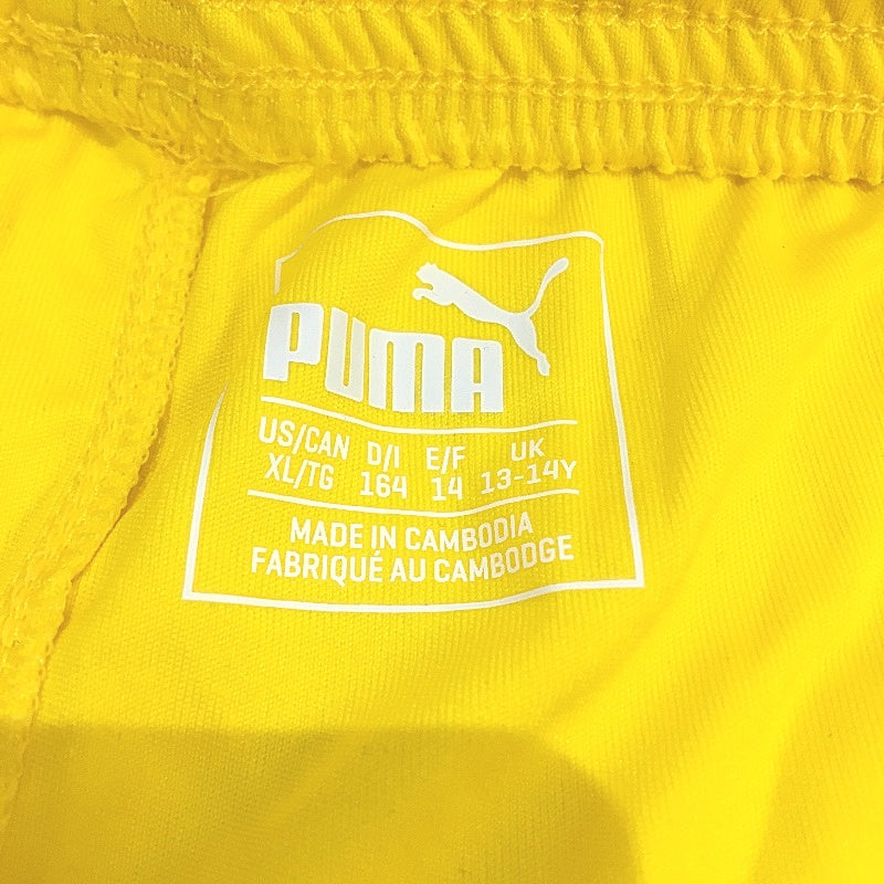 PUMA Junior Cyber Yellow LIGA Core Sports Training Shorts Youth Size XL 13-14Y