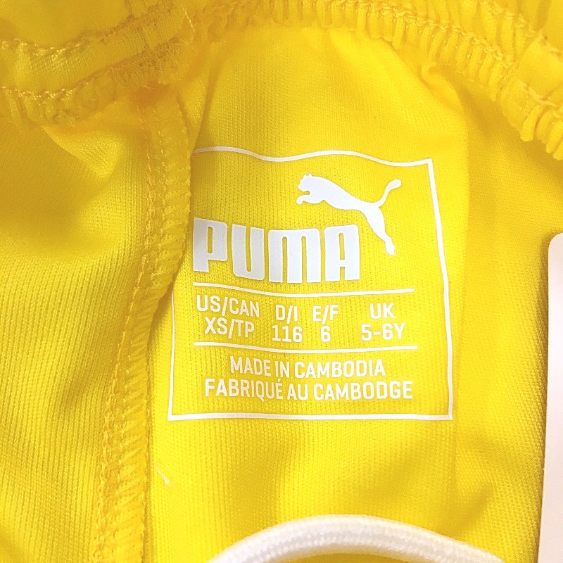 PUMA  Junior Cyber Yellow LIGA Core Sports Training Shorts Youth Size XS 5-6Y
