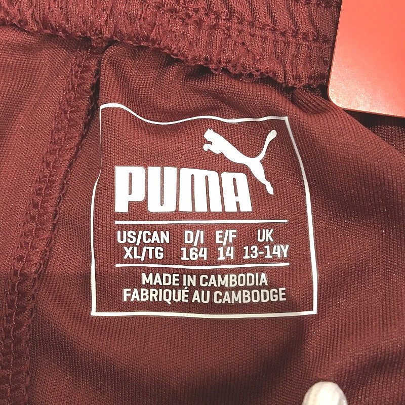 PUMA Junior Burgundy LIGA Core Sports Training Shorts Youth Size XL 13-14Y