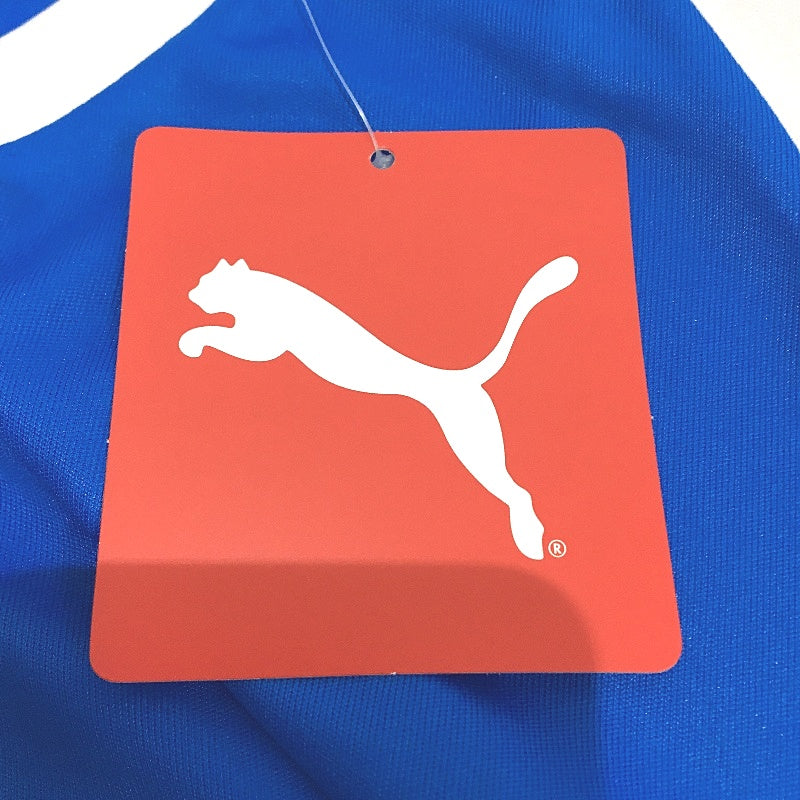 PUMA Junior LIGA Jersey Electric Blue & White Training Top Youth Size L 11-12Y