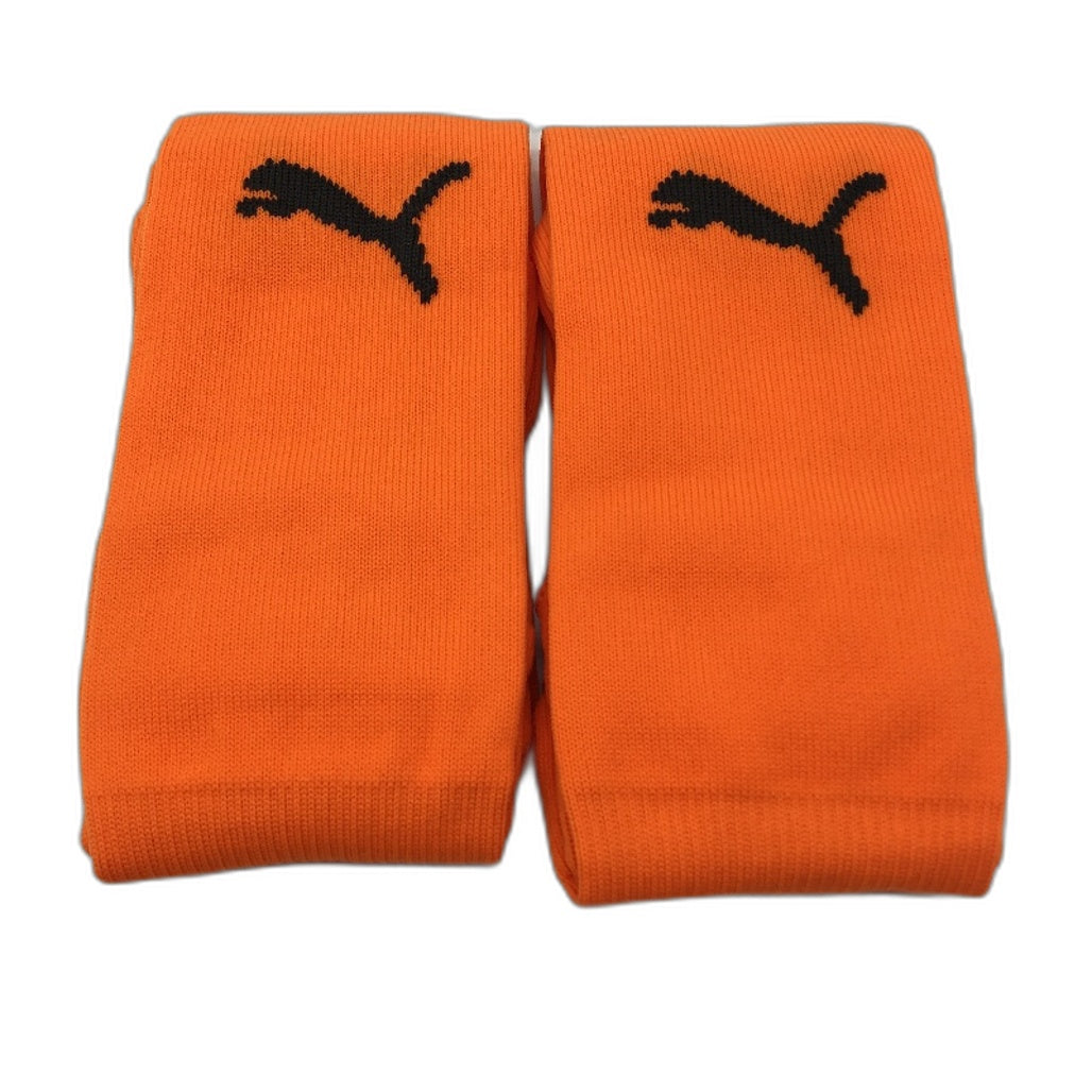 PUMA 2 Pack Fluro Orange Team II Football High Socks Youth Size 1 US 13-3 NEW