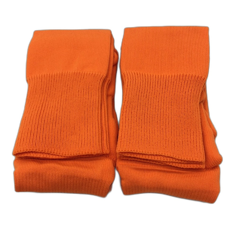 PUMA 2 Pack Fluro Orange Team II Football High Socks Youth Size 1 US 13-3 NEW