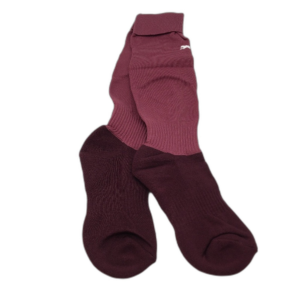 PUMA 2 Pack Magenta Kids Football Soccer High Socks Youth Size 1 US 13-3 NEW