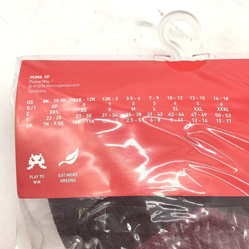 PUMA 2 Pack Magenta Kids Football Soccer High Socks Youth Size 1 US 13-3 NEW