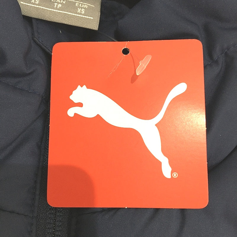 PUMA Navy LIGA Casual Padded Puffer Zip Vest Jacket With Pockets Mens Sz XS NEW