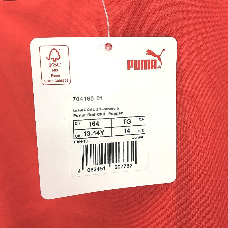 PUMA Junior Team GOAL 23 Jersey Short Sleeve Training Top Tshirt Youth 13-14Y