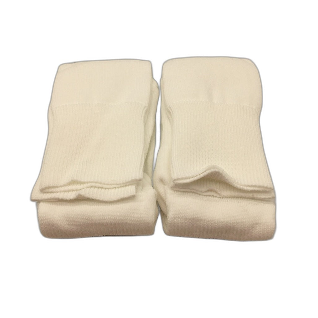 PUMA 2 Pack White Team II Football Soccer High Socks Youth Size 1 US 13-3 NEW