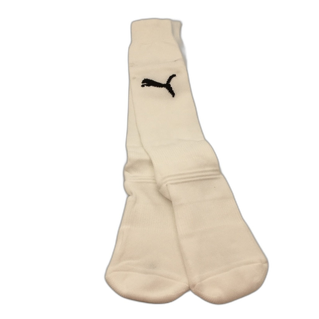 PUMA 2 Pack White Team II Football Soccer High Socks Youth Size 1 US 13-3 NEW