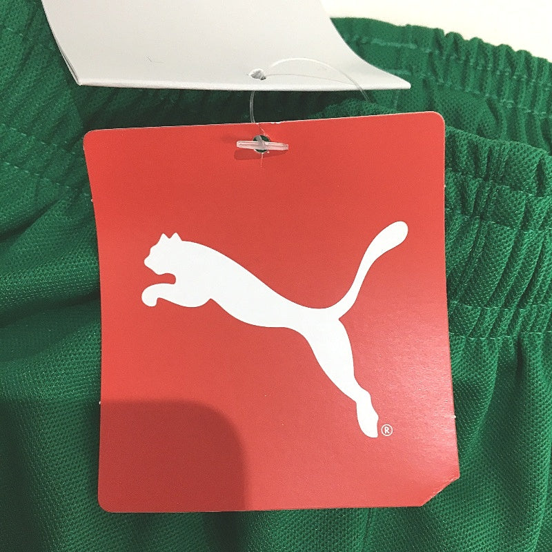 PUMA Junior Green & White Pitch Shorts Without Brief Kids Youth Size L /152 NEW