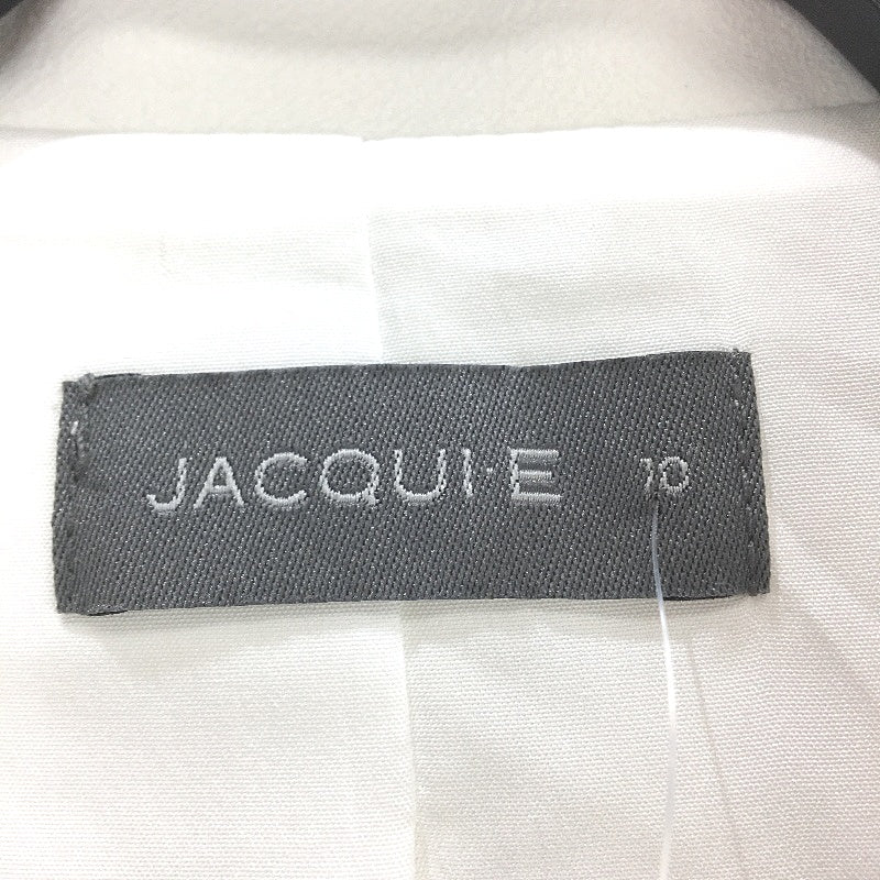 Jacqui E Milk White Button Detail Crepe Blazer Ladies Size 10 NEW