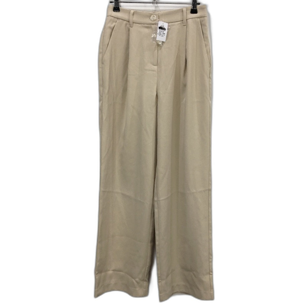 Dotti Beige Full Length Cara Straight Wide Leg Pants Ladies Size 8 NEW