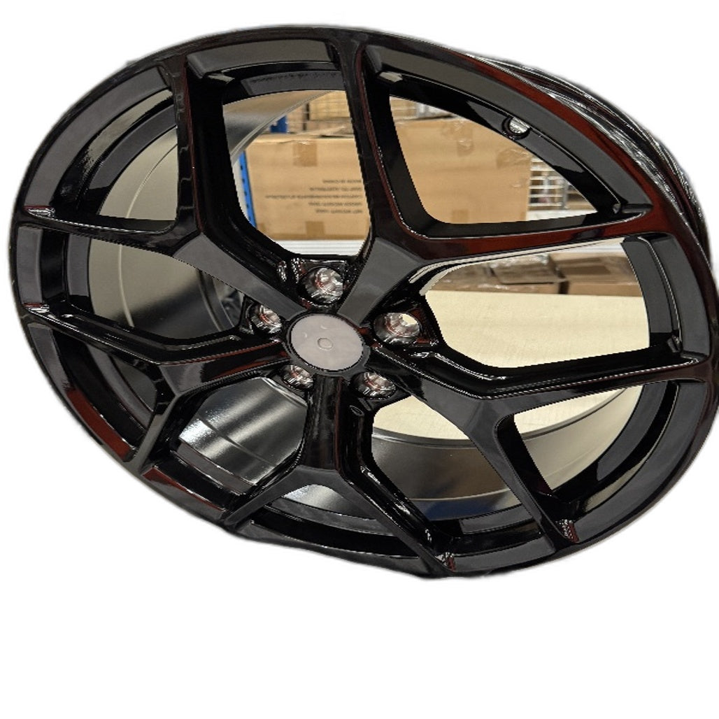 Wheelsape RSeries GTS 20" P45 9.5J V-Tape Cast Made Gloss Black Single Rim NEW