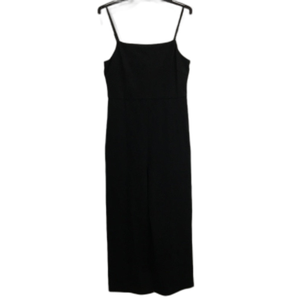 Forever New Black Sleek Classy Spaghetti Strap Long Jumpsuit Ladies Size AU 10