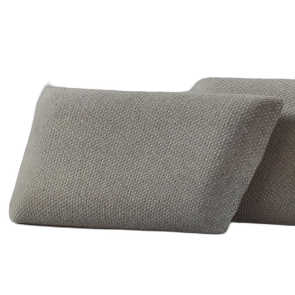 Kirkton House Traditional Shape Grey Charcoal Infused Memory Foam Pillow NEW