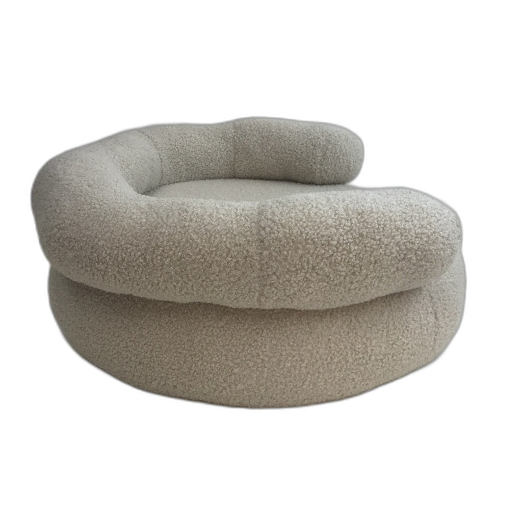 Petplay Beige Pet Sofa Soft Cozy Fluffy Dog & Cat Chair 60 x 58 x 29cm NEW