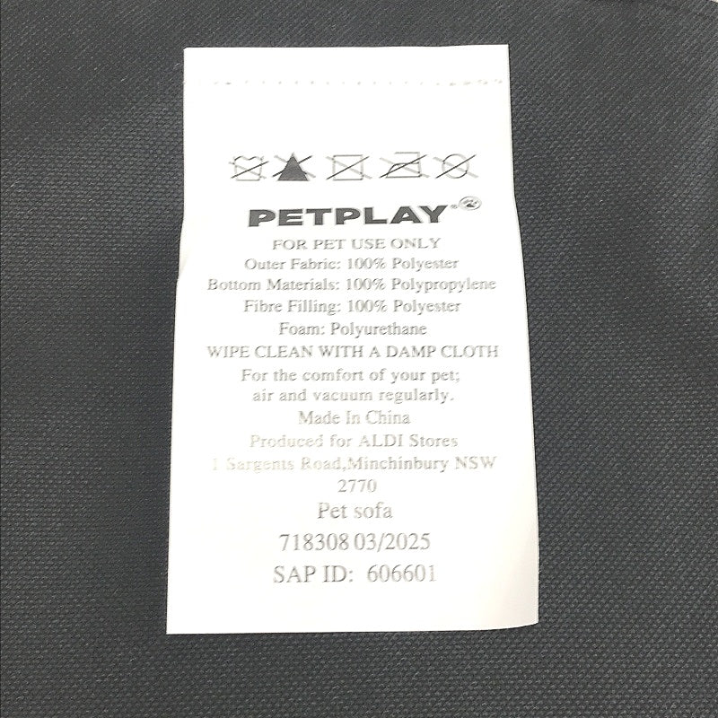 Petplay Beige Pet Sofa Soft Cozy Fluffy Dog & Cat Chair 60 x 58 x 29cm NEW