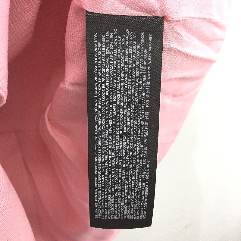 Forever New Light Pink Double Breasted Linen Blazer Ladies Size AU 16