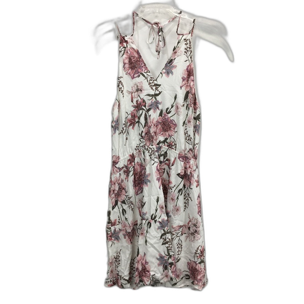 Forever New Floral Flowy Patterned Tie-Up Mini Dress Ladies Size AU 10