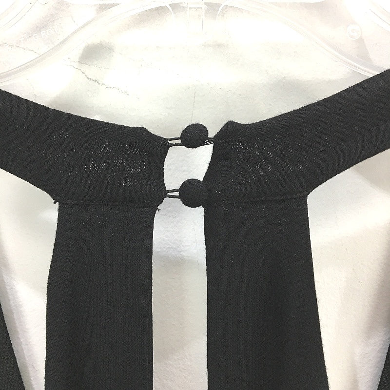 Forever New Black Stretchy Open Back Double Split Maxi Dress Ladies Size AU 10