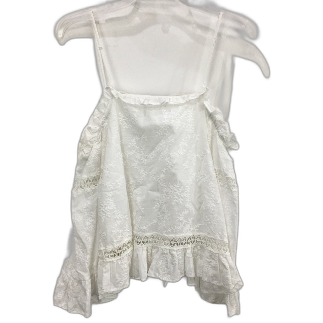 Forever New White Long Sleeve Floral Embroidered Top Ladies Size AU 8